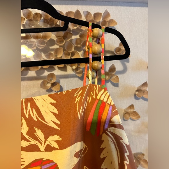 FARM RIO Mixed Color Birds Midi Dress - Picture 2 of 7